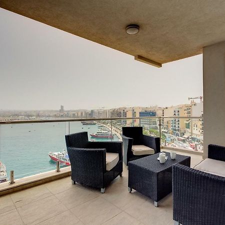 Contemporary, Luxury Apartment With Valletta And Harbour Views سليمة المظهر الخارجي الصورة