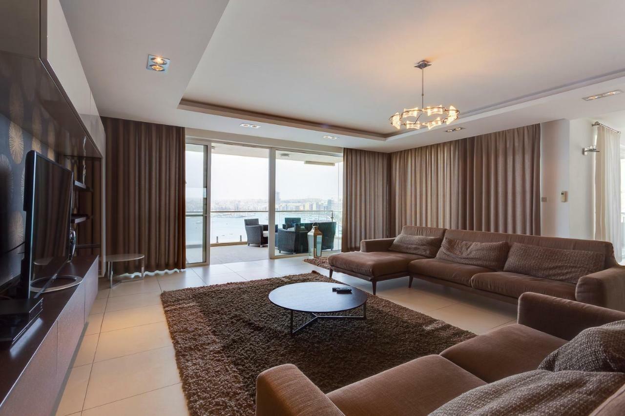 Contemporary, Luxury Apartment With Valletta And Harbour Views سليمة المظهر الخارجي الصورة